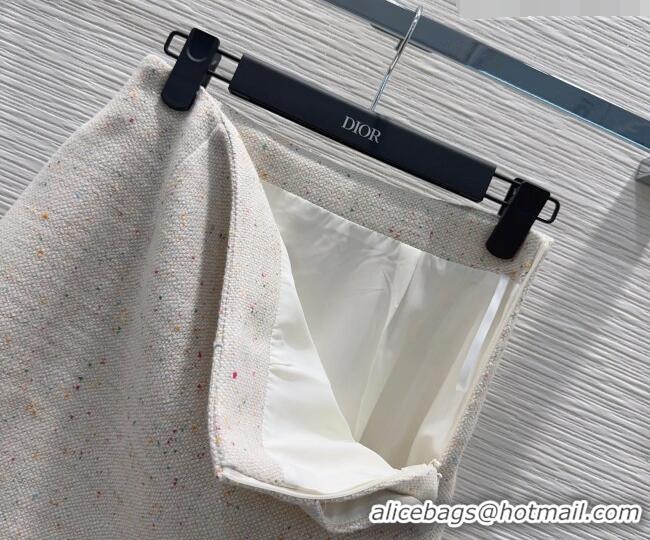 Classic Discount Dior Tweed Skirt D090809 Beige 2026
