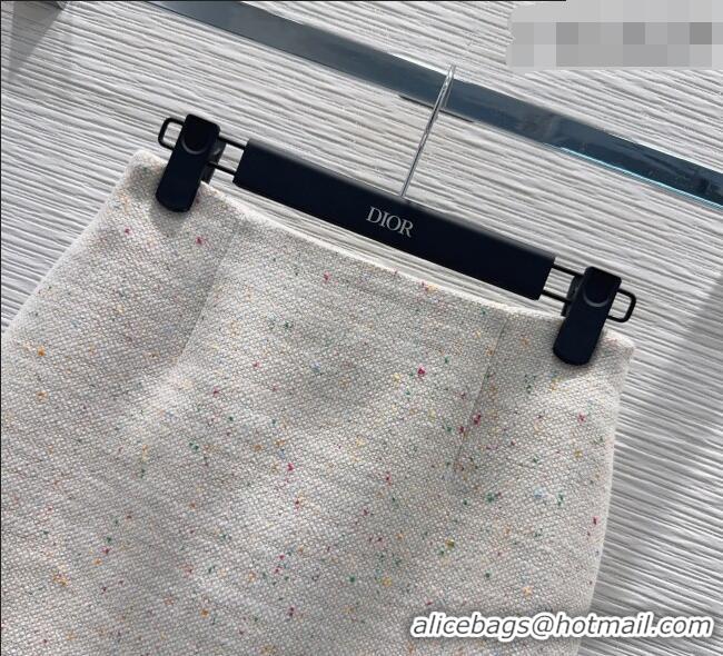 Classic Discount Dior Tweed Skirt D090809 Beige 2026