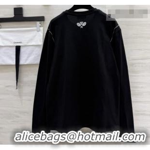 Buy Fashionable Chanel Top CH090760 Black 2026
