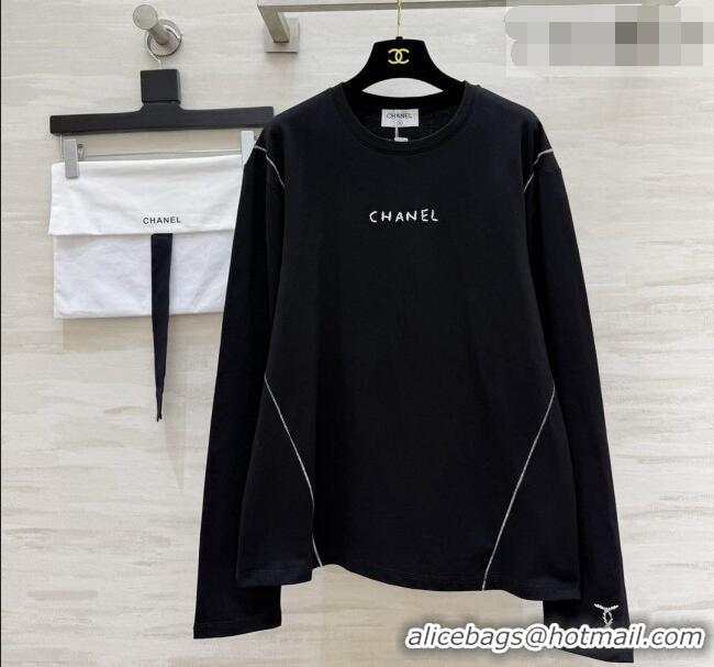 Buy Fashionable Chanel Top CH090760 Black 2026