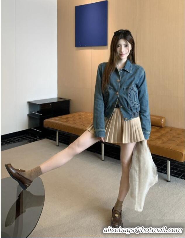 Grade Cheap Chanel Denim Jacket CH090766 Blue 2026