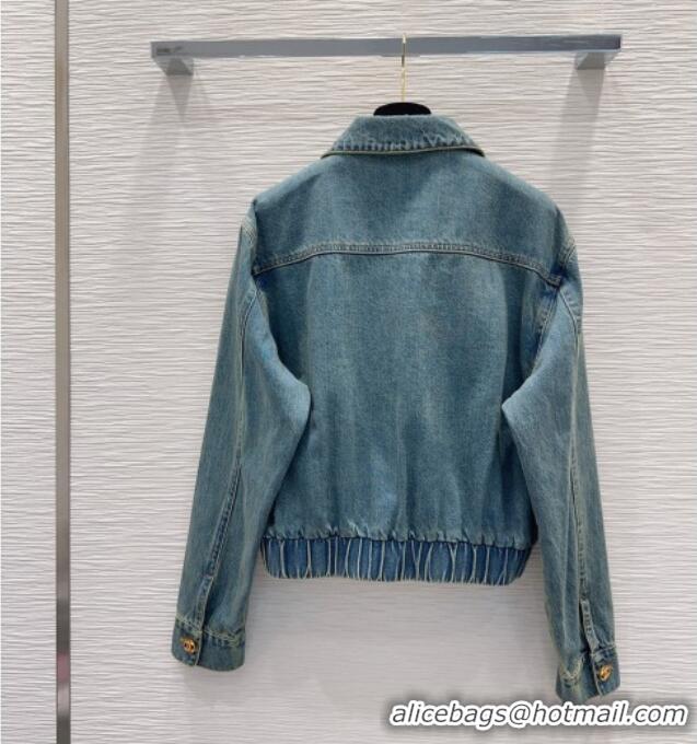 Grade Cheap Chanel Denim Jacket CH090766 Blue 2026