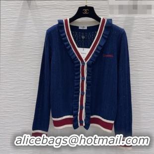 Original Cheap Chanel Wool Cardigan CH090768 Blue 2026