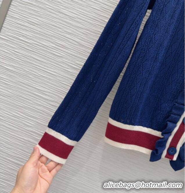 Original Cheap Chanel Wool Cardigan CH090768 Blue 2026