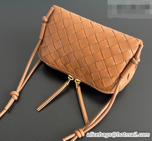 Grade Design Bottega Veneta Intrecciato Leather Concert Pouch Mini Bag 794258 Amber Brown 2026