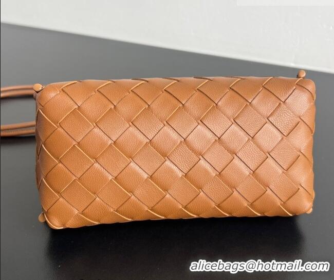 Grade Design Bottega Veneta Intrecciato Leather Concert Pouch Mini Bag 794258 Amber Brown 2026