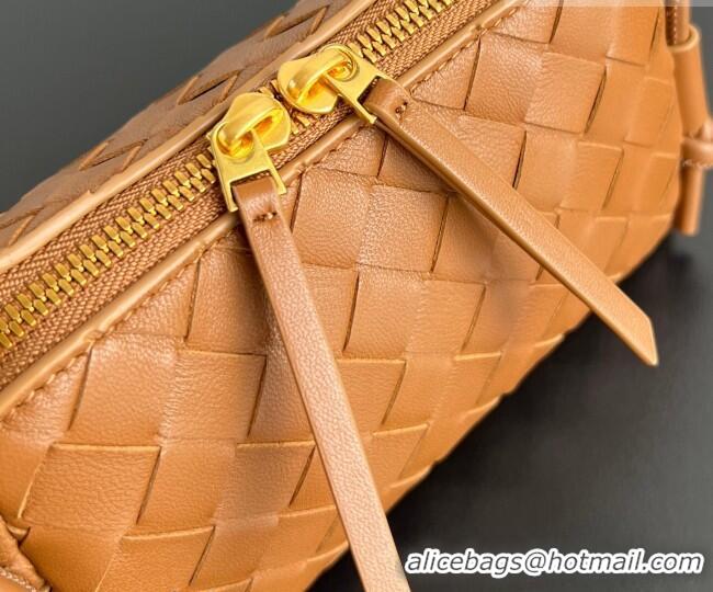 Grade Design Bottega Veneta Intrecciato Leather Concert Pouch Mini Bag 794258 Amber Brown 2026