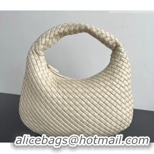 Pretty Style Bottega Veneta Medium Veneta Hobo Bag in Intrecciato Leather 856737 Sea Salt 2026