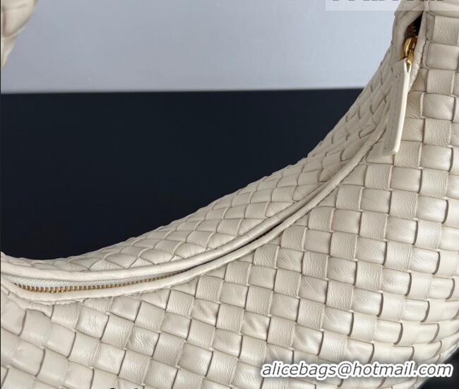 Pretty Style Bottega Veneta Medium Veneta Hobo Bag in Intrecciato Leather 856737 Sea Salt 2026
