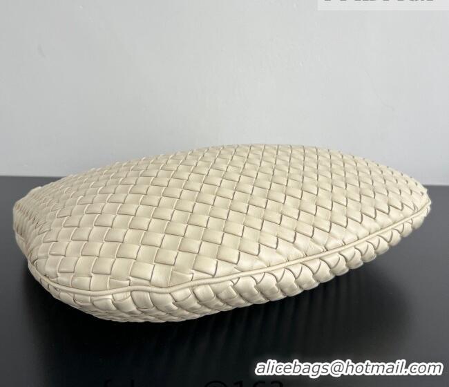 Pretty Style Bottega Veneta Medium Veneta Hobo Bag in Intrecciato Leather 856737 Sea Salt 2026