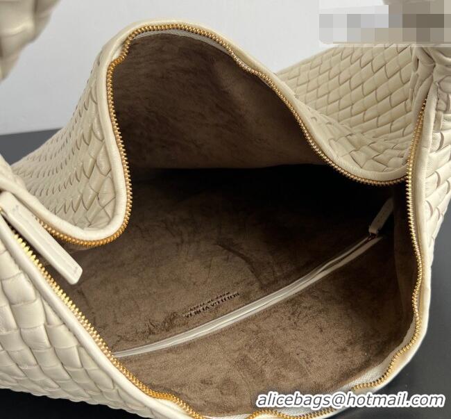 Promotional Bottega Veneta Maxi Veneta Hobo Bag in Intrecciato Leather 856739 Sea Salt 2026