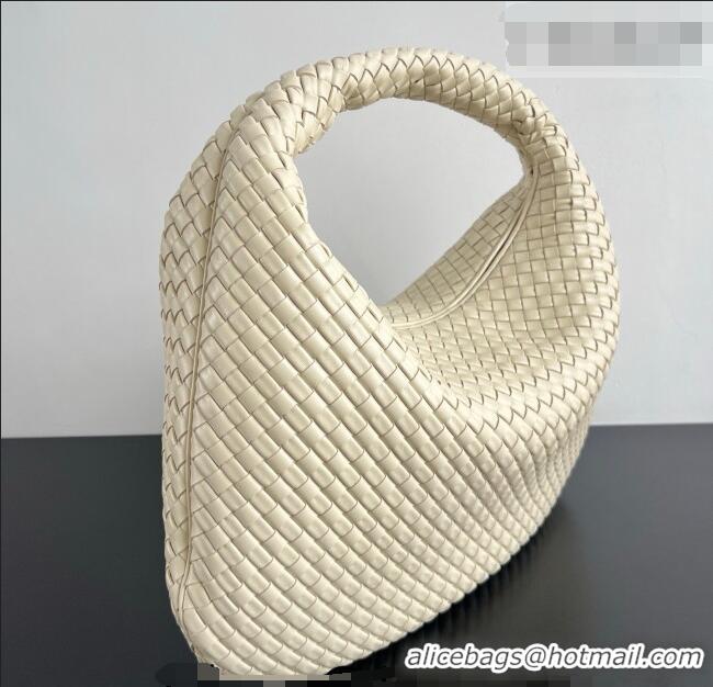 Promotional Bottega Veneta Maxi Veneta Hobo Bag in Intrecciato Leather 856739 Sea Salt 2026