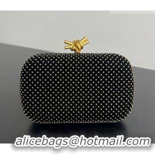 Famous Brand Bottega Veneta Classic Knot Clutch in Velvet and Studs BV062501 2026