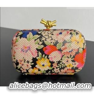 Grade Design Bottega Veneta Classic Knot Clutch in Flora Calf Leather BV040166 Pink/Orange/Yellow/Black 2026