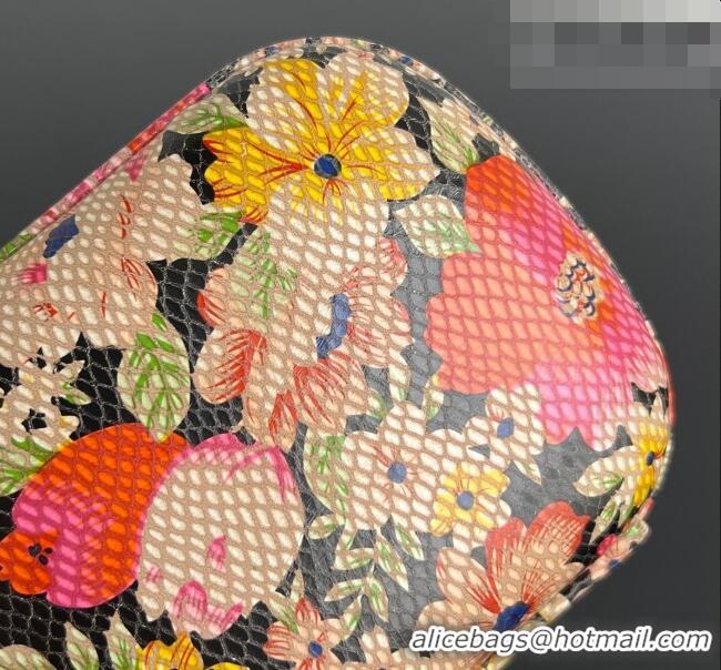 Grade Design Bottega Veneta Classic Knot Clutch in Flora Calf Leather BV040166 Pink/Orange/Yellow/Black 2026