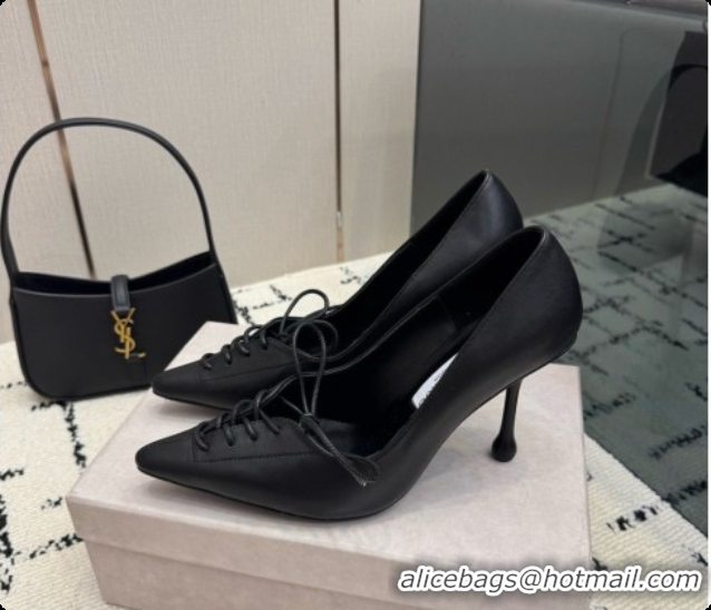 Best Grade Jimmy Choo Scarlett 95 Pumps in Black Lambskin J091214 Black 2026
