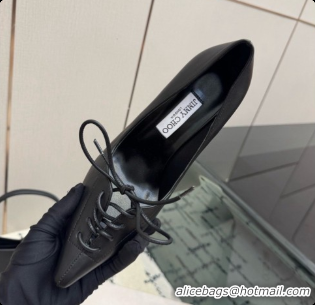 Best Grade Jimmy Choo Scarlett 95 Pumps in Black Lambskin J091214 Black 2026