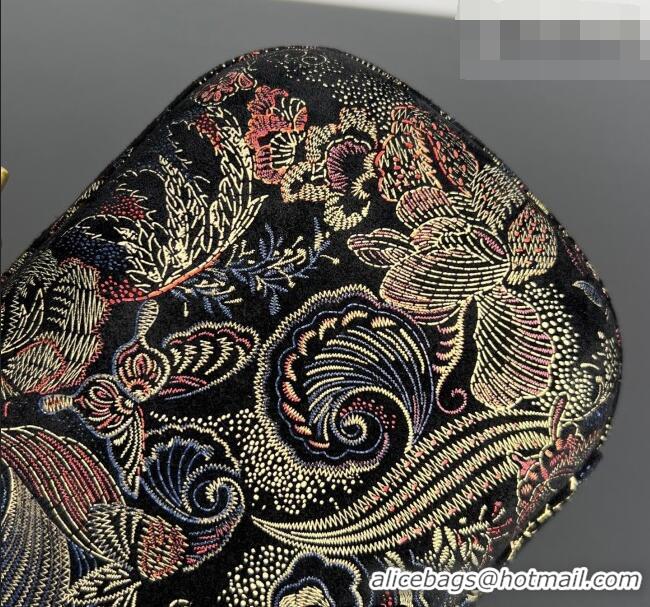 Best Quality Bottega Veneta Classic Knot Clutch in Jacquard Velvet BV040161 Gold/Red/Blue/Black 2026