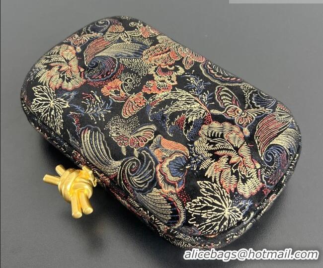Best Quality Bottega Veneta Classic Knot Clutch in Jacquard Velvet BV040161 Gold/Red/Blue/Black 2026