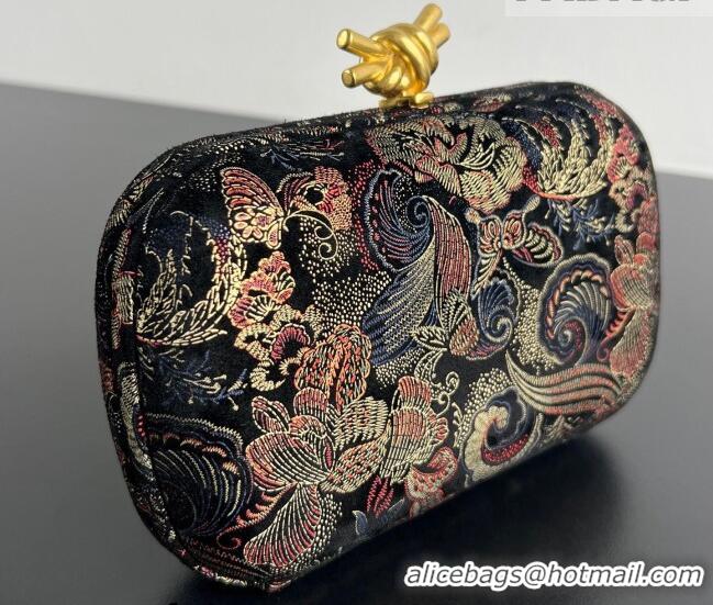 Best Quality Bottega Veneta Classic Knot Clutch in Jacquard Velvet BV040161 Gold/Red/Blue/Black 2026