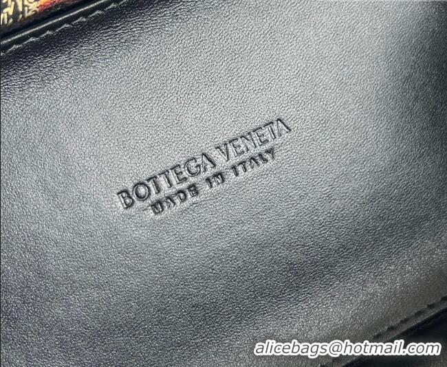 Trendy Design Bottega Veneta Classic Knot Clutch in Jacquard Velvet BV040164 Burgundy/Black 2026