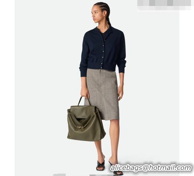 Promotional Bottega Veneta Large Ciao Ciao Top Handle Bag in Calf Leather 826195 Cypress Green 2026