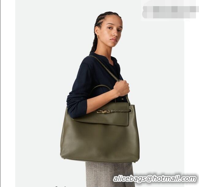 Promotional Bottega Veneta Large Ciao Ciao Top Handle Bag in Calf Leather 826195 Cypress Green 2026