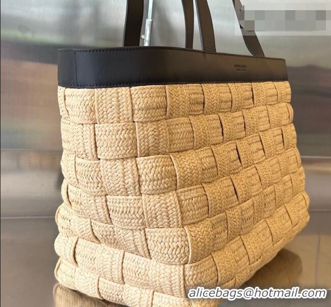 Particularly Recommended Bottega Veneta Raffia Straw Tote Bag 730847 Beige 2026