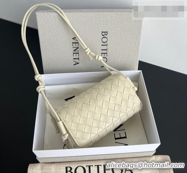 Pretty Style Bottega Veneta Notturno Mini Bag in Intrecciato Leather 843893 Sea Salt 2026