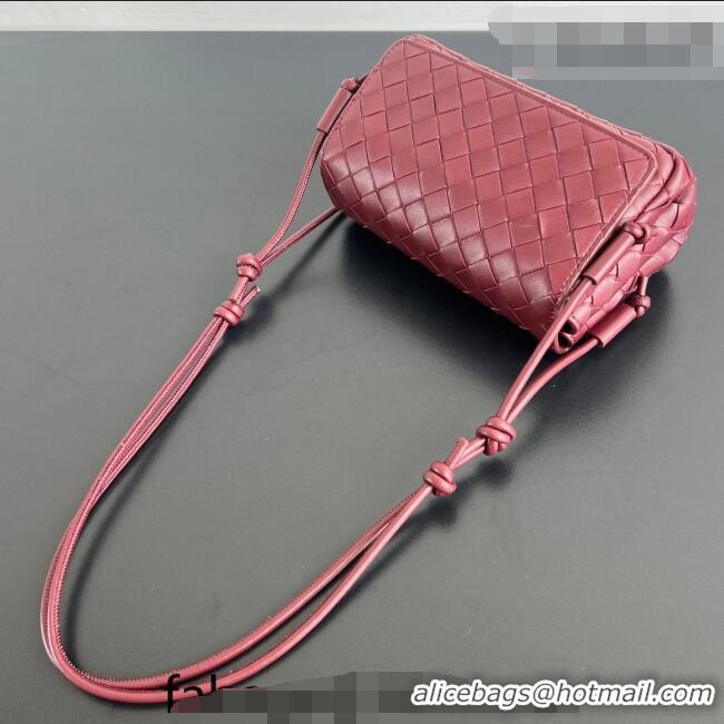 Grade Design Bottega Veneta Notturno Mini Bag in Intrecciato Leather 843893 Barolo Red 2026