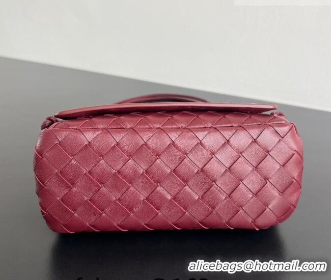 Grade Design Bottega Veneta Notturno Mini Bag in Intrecciato Leather 843893 Barolo Red 2026
