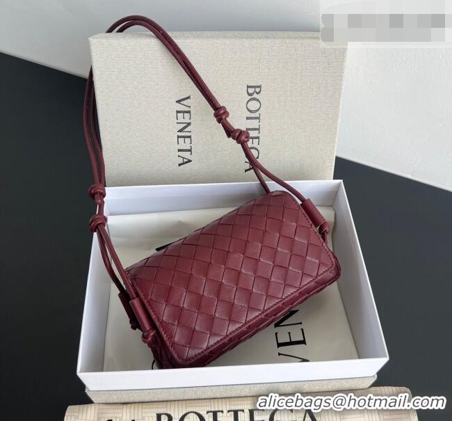Grade Design Bottega Veneta Notturno Mini Bag in Intrecciato Leather 843893 Barolo Red 2026