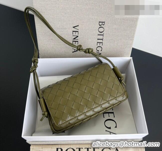 Best Price Bottega Veneta Notturno Mini Bag in Intrecciato Leather 843893 Oil Brown 2026
