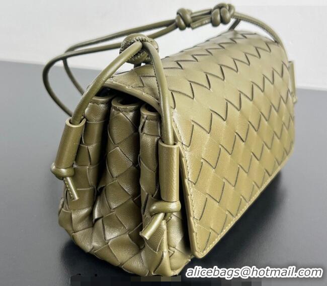 Best Price Bottega Veneta Notturno Mini Bag in Intrecciato Leather 843893 Oil Brown 2026