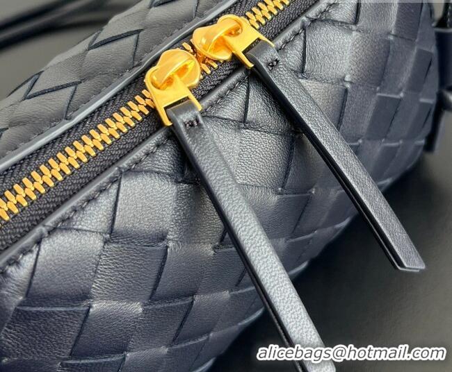 Best Price Bottega Veneta Intrecciato Leather Concert Pouch Mini bag 794258 Midnight Blue 2026