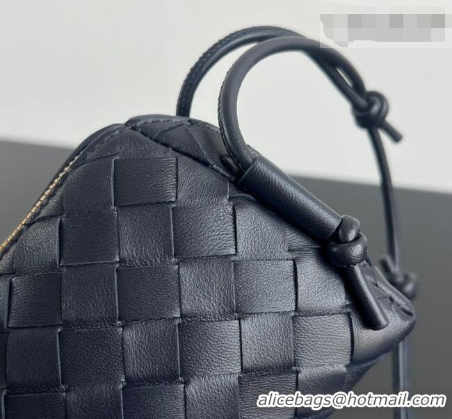 Best Price Bottega Veneta Intrecciato Leather Concert Pouch Mini bag 794258 Midnight Blue 2026