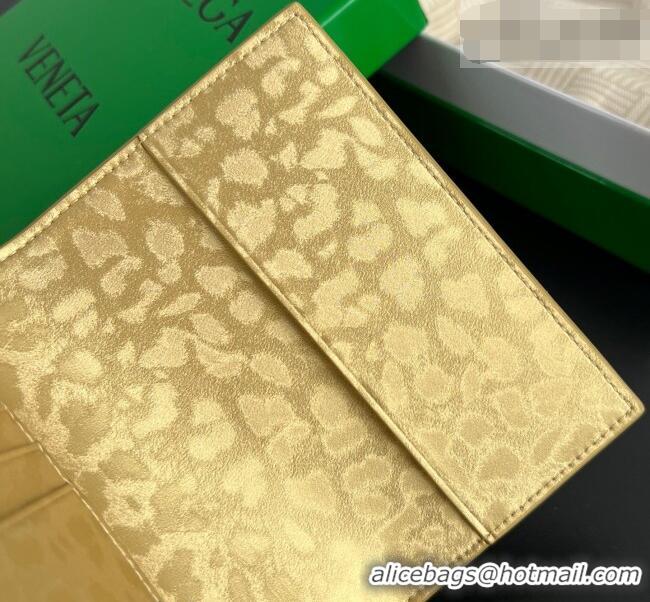 Best Quality Bottega Veneta Intrecciato Leather Passport Case 749954 Gold 2026