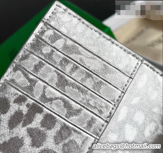 Top Grade Bottega Veneta Intrecciato Leather Passport Case 749954 Silver 2026