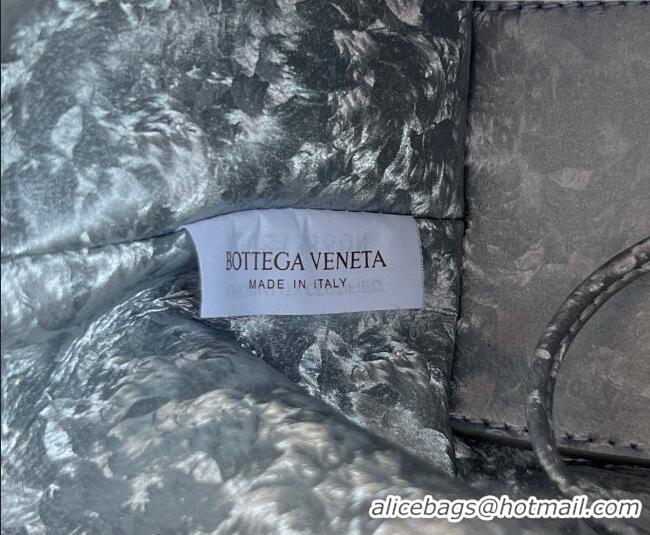Best Price Bottega Veneta Small Loop Cross-Body Bag in Intrecciato Lamina Satin Leather 796615 Silver 2026