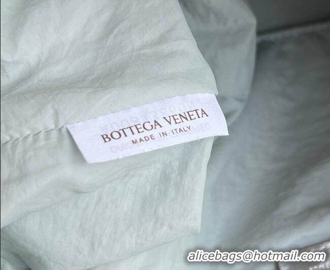 Cheapest Bottega Veneta Dustbag Notte Bag in Intrecciato Lamina Satin Leather 839394 Silver 2026