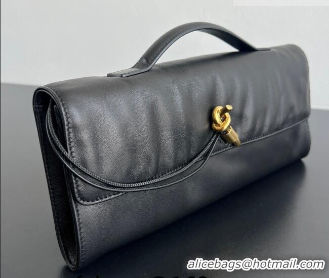 Buy New Cheap Bottega Veneta Andiamo Long Clutch 843797 Black 2026
