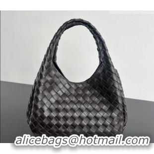 Original Cheap Bottega Veneta Small Campana Hobo Bag in Intrecciato Leather 854248 Fondant Brown 2026