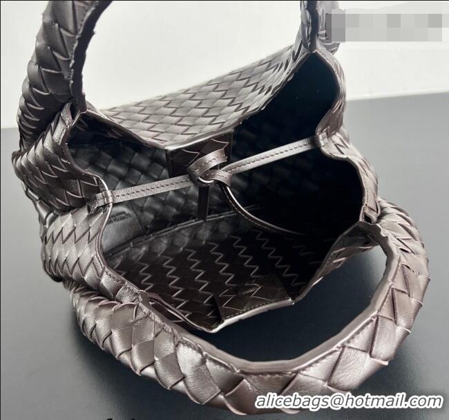 Original Cheap Bottega Veneta Small Campana Hobo Bag in Intrecciato Leather 854248 Fondant Brown 2026