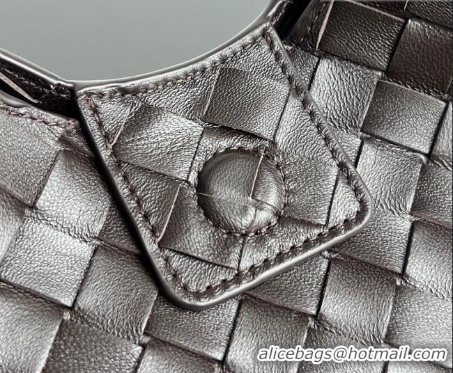 Original Cheap Bottega Veneta Small Campana Hobo Bag in Intrecciato Leather 854248 Fondant Brown 2026