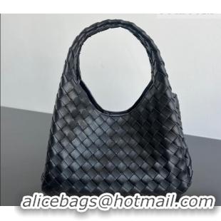 Best Product Bottega Veneta Small Campana Hobo Bag in Intrecciato Leather 854248 Black 2026