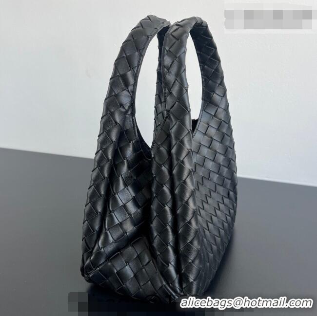 Best Product Bottega Veneta Small Campana Hobo Bag in Intrecciato Leather 854248 Black 2026