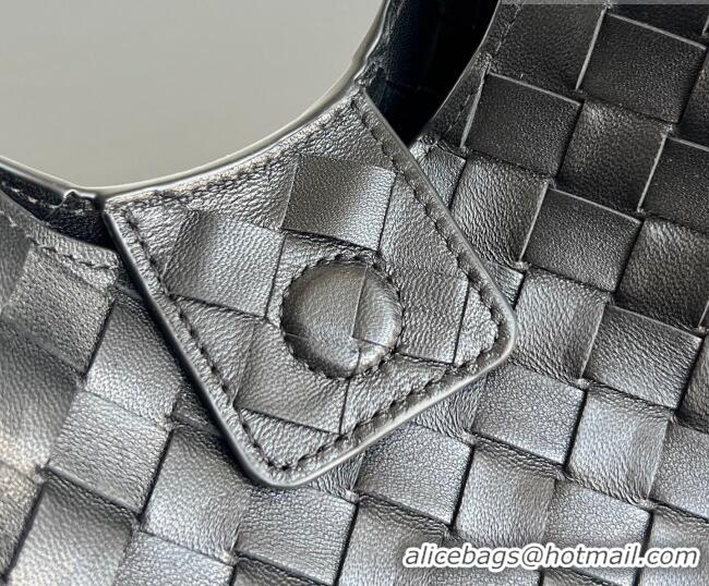 Best Product Bottega Veneta Small Campana Hobo Bag in Intrecciato Leather 854248 Black 2026