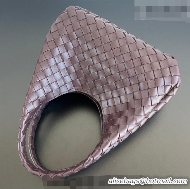 Buy New Cheap Bottega Veneta Small Campana Hobo Bag in Intrecciato Leather 854248 Dark Barolo Red 2026