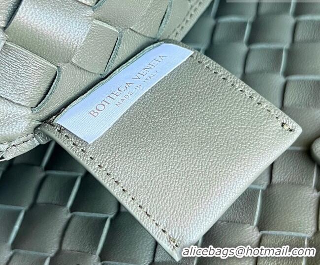 Hot Style Bottega Veneta Large Campana Shoulder Bag in Intrecciato Leather 844250 Pickle Green 2026