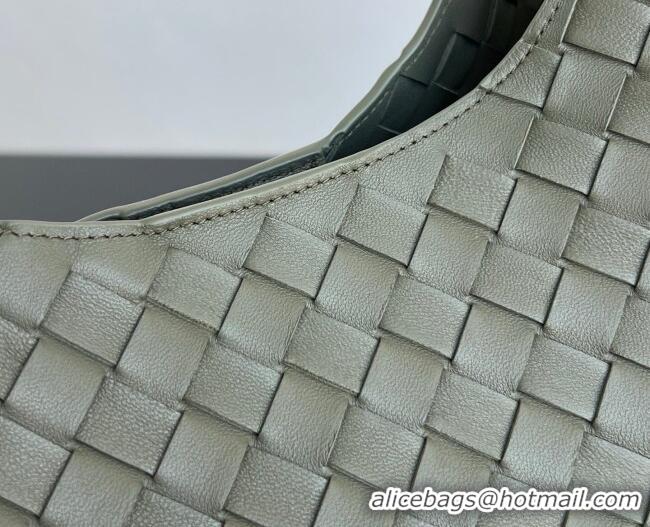 Hot Style Bottega Veneta Large Campana Shoulder Bag in Intrecciato Leather 844250 Pickle Green 2026